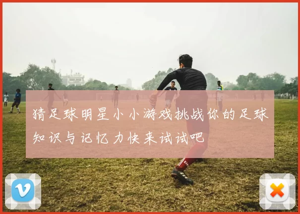 猜足球明星小小游戏挑战你的足球知识与记忆力快来试试吧