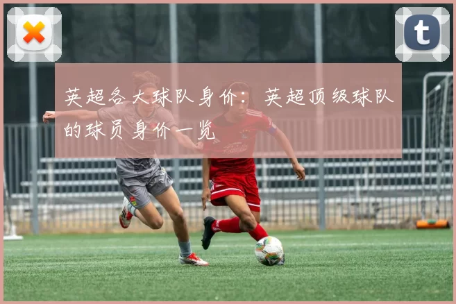 英超各大球队身价：英超顶级球队的球员身价一览