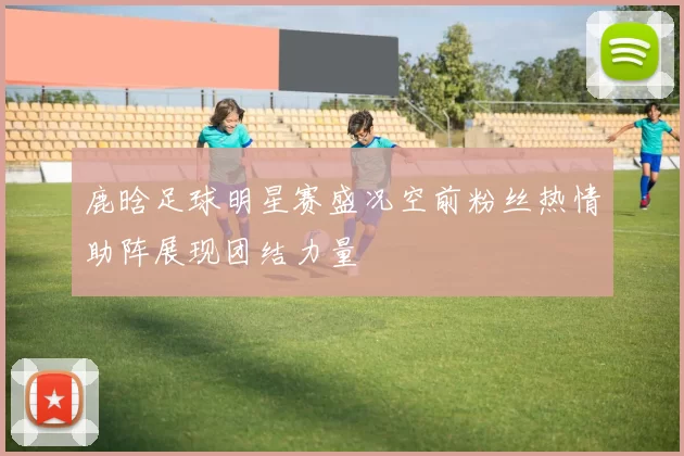 鹿晗足球明星赛盛况空前粉丝热情助阵展现团结力量